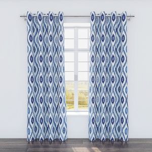 Twill & Birch Curtain (Bundle of 2) Luna Indigo